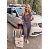 imagePRETTYGARDEN Jumpsuits for Women 2025 Dressy Casual Off Shoulder Romper Outfits Spring Vacation Travel Summer Lounge ClothesGrey