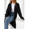 imagePRETTYGARDEN Long Sleeve Open Front Chunky Cardigan Sweaters for Women Cable Knit Long Cardigans Fall Outfits with PocketsBlack