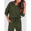 imagePRETTYGARDEN Womens Fall 2 Piece Lounge Sets Zip Up Sweatshirt Jogger Pants Sweat Track Suits Travel Outfit Winter ClothingArmy Green