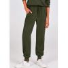 imagePRETTYGARDEN Womens Fall 2 Piece Lounge Sets Zip Up Sweatshirt Jogger Pants Sweat Track Suits Travel Outfit Winter ClothingArmy Green