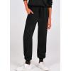 imagePRETTYGARDEN Womens Fall 2 Piece Lounge Sets Zip Up Sweatshirt Jogger Pants Sweat Track Suits Travel Outfit Winter ClothingBlack
