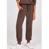 imagePRETTYGARDEN Womens Fall 2 Piece Lounge Sets Zip Up Sweatshirt Jogger Pants Sweat Track Suits Travel Outfit Winter ClothingCoffee