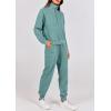 imagePRETTYGARDEN Womens Fall 2 Piece Lounge Sets Zip Up Sweatshirt Jogger Pants Sweat Track Suits Travel Outfit Winter ClothingFruit Green