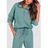 imagePRETTYGARDEN Womens Fall 2 Piece Lounge Sets Zip Up Sweatshirt Jogger Pants Sweat Track Suits Travel Outfit Winter ClothingFruit Green