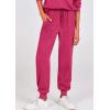 imagePRETTYGARDEN Womens Fall 2 Piece Lounge Sets Zip Up Sweatshirt Jogger Pants Sweat Track Suits Travel Outfit Winter ClothingRose Red