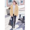 imagePRETTYGARDEN Womens Fashion Winter Coats Sherpa Fleece Faux Fur Shearling Oversized Trendy Jackets Warm Outerwear ClothingStyle One Apricot