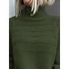imagePRETTYGARDEN Womens Turtleneck Sweaters 2025 Fall Chunky Knit Pullover Long Sleeve Jumper Tops Trendy Winter ClothesArmy Green