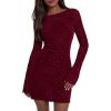 Floral Wine Red