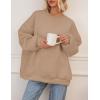 imagePRETTYGARDEN Oversized Sweatshirt for Women Fall Outfits 2025 Crewneck Long Sleeve Tops Fleece Pullover Winter ClothingCoffee