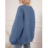 imagePRETTYGARDEN Oversized Sweatshirt for Women Fall Outfits 2025 Crewneck Long Sleeve Tops Fleece Pullover Winter ClothingGrey Blue