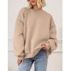 imagePRETTYGARDEN Oversized Sweatshirt for Women Fall Outfits 2025 Crewneck Long Sleeve Tops Fleece Pullover Winter ClothingKhaki