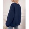 imagePRETTYGARDEN Oversized Sweatshirt for Women Fall Outfits 2025 Crewneck Long Sleeve Tops Fleece Pullover Winter ClothingNavy Blue