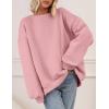 imagePRETTYGARDEN Oversized Sweatshirt for Women Fall Outfits 2025 Crewneck Long Sleeve Tops Fleece Pullover Winter ClothingPink