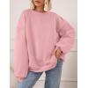 imagePRETTYGARDEN Oversized Sweatshirt for Women Fall Outfits 2025 Crewneck Long Sleeve Tops Fleece Pullover Winter ClothingPink