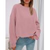 imagePRETTYGARDEN Sweatshirt for Women Oversized Crewneck Long Sleeve Pullover Fleece Top 2025 Fall Winter Fashion Outfits ClothesPink