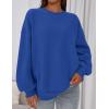 imagePRETTYGARDEN Sweatshirt for Women Oversized Crewneck Long Sleeve Pullover Fleece Top 2025 Fall Winter Fashion Outfits ClothesRoyal Blue