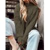 imagePRETTYGARDEN Womens Fall Oversized Pullover Sweaters Casual Crewneck Long Sleeve Chunky Cable Knit Tops Winter ClothingArmy Green