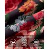 imagePRETTYGARDEN Womens Long Sleeve Bodycon Dresses 2025 Fall Sexy Floral Mesh Slit Ruched Tight Maxi Wedding Guest DressFloral Black Multicolored