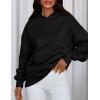 imagePRETTYGARDEN Womens Oversized Hoodies Fleece Sweatshirts Fall Fashion 2025 Long Sleeve Pullover Tops Y2k Winter ClothesBlack