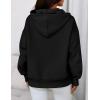 imagePRETTYGARDEN Womens Oversized Hoodies Fleece Sweatshirts Fall Fashion 2025 Long Sleeve Pullover Tops Y2k Winter ClothesBlack
