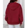 imagePRETTYGARDEN Womens Oversized Hoodies Fleece Sweatshirts Fall Fashion 2025 Long Sleeve Pullover Tops Y2k Winter ClothesBurgundy