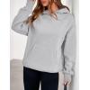 imagePRETTYGARDEN Womens Oversized Hoodies Fleece Sweatshirts Fall Fashion 2025 Long Sleeve Pullover Tops Y2k Winter ClothesGrey