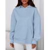 imagePRETTYGARDEN Womens Oversized Hoodies Fleece Sweatshirts Fall Fashion 2025 Long Sleeve Pullover Tops Y2k Winter ClothesLight Blue