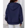 imagePRETTYGARDEN Womens Oversized Hoodies Fleece Sweatshirts Fall Fashion 2025 Long Sleeve Pullover Tops Y2k Winter ClothesNavy Blue