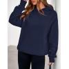 imagePRETTYGARDEN Womens Oversized Hoodies Fleece Sweatshirts Fall Fashion 2025 Long Sleeve Pullover Tops Y2k Winter ClothesNavy Blue