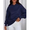 imagePRETTYGARDEN Womens Oversized Hoodies Fleece Sweatshirts Fall Fashion 2025 Long Sleeve Pullover Tops Y2k Winter ClothesNavy Blue