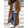 imagePRETTYGARDEN Womens Winter Coats 2025 Trendy Long Sleeve Notch Lapel Button Long Jackets Casual Oversized Vacation OutfitsCamel