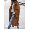 imagePRETTYGARDEN Womens Winter Coats 2025 Trendy Long Sleeve Notch Lapel Button Long Jackets Casual Oversized Vacation OutfitsCamel