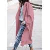 imagePRETTYGARDEN Womens Winter Coats 2025 Trendy Long Sleeve Notch Lapel Button Long Jackets Casual Oversized Vacation OutfitsPink