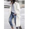 imagePRETTYGARDEN Womens Winter Coats 2025 Trendy Long Sleeve Notch Lapel Button Long Jackets Casual Oversized Vacation OutfitsWhite