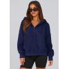 imagePRETTYGARDEN Womens Zip Up Y2K Hoodies 2025 Fall Fashion Long Sleeve Hooded Fleece Sweatshirts Casual Jacket Winter ClothesNavy Blue