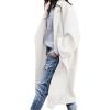 imagePRETTYGARDEN Womens Winter Coats 2025 Trendy Long Sleeve Notch Lapel Button Long Jackets Casual Oversized Vacation OutfitsWhite