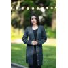 imagePRETTYGARDEN Long Sleeve Cable Knit Long Cardigan for Women 2025 Fall Winter Chunky Open Front Button Sweaters with PocketsBlue