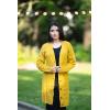 imagePRETTYGARDEN Long Sleeve Cable Knit Long Cardigan for Women 2025 Fall Winter Chunky Open Front Button Sweaters with PocketsYellow