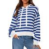 imagePRETTYGARDEN Womens Striped Sweaters 2025 Fall Pullover Hoodies Y2K Casual Long Sleeve Tops Winter Fashion ClothingStriped Blue White