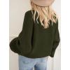 imagePRETTYGARDEN Womens Fall Oversized Sweaters Dressy Casual Long Sleeve Chunky Knit Winter Pullover Tops 2025 Holiday OutfitsArmy Green
