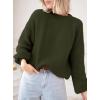 imagePRETTYGARDEN Womens Fall Oversized Sweaters Dressy Casual Long Sleeve Chunky Knit Winter Pullover Tops 2025 Holiday OutfitsArmy Green