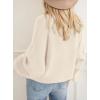 imagePRETTYGARDEN Womens Fall Oversized Sweaters Dressy Casual Long Sleeve Chunky Knit Winter Pullover Tops 2025 Holiday OutfitsBeige