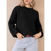 imagePRETTYGARDEN Womens Fall Oversized Sweaters Dressy Casual Long Sleeve Chunky Knit Winter Pullover Tops 2025 Holiday OutfitsBlack