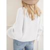 imagePRETTYGARDEN Womens Fall Oversized Sweaters Dressy Casual Long Sleeve Chunky Knit Winter Pullover Tops 2025 Holiday OutfitsWhite