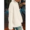 imagePRETTYGARDEN Womens Turtleneck Long Sleeve Sweater 2025 Fall Trendy Loose Fit Knit Tops Oversized Pullover SweatersWhite