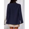 imagePRETTYGARDEN Fall 2025 Blazers for Women Business Casual Long Sleeve Lapel Pockets Dressy Suit Jackets Work Office ClothesNavy Blue