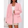 imagePRETTYGARDEN Fall 2025 Blazers for Women Business Casual Long Sleeve Lapel Pockets Dressy Suit Jackets Work Office ClothesPink