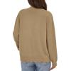 imagePRETTYGARDEN Cardigans for Women Lightweight Casual Long Sleeve Knitted Open Front Shrugs Sweaters 2025 Fall ClothesKhaki