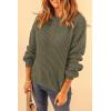 imagePRETTYGARDEN Fall Sweaters for Women 2025 Fashion Long Sleeve Casual Ribbed Knit Winter Clothes Pullover Jumper TopsArmy Green