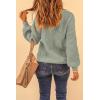 imagePRETTYGARDEN Fall Sweaters for Women 2025 Fashion Long Sleeve Casual Ribbed Knit Winter Clothes Pullover Jumper TopsBean Green